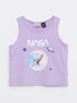 LC Waikiki Crew Neck Nasa Printed Cotton Girls' Singlet